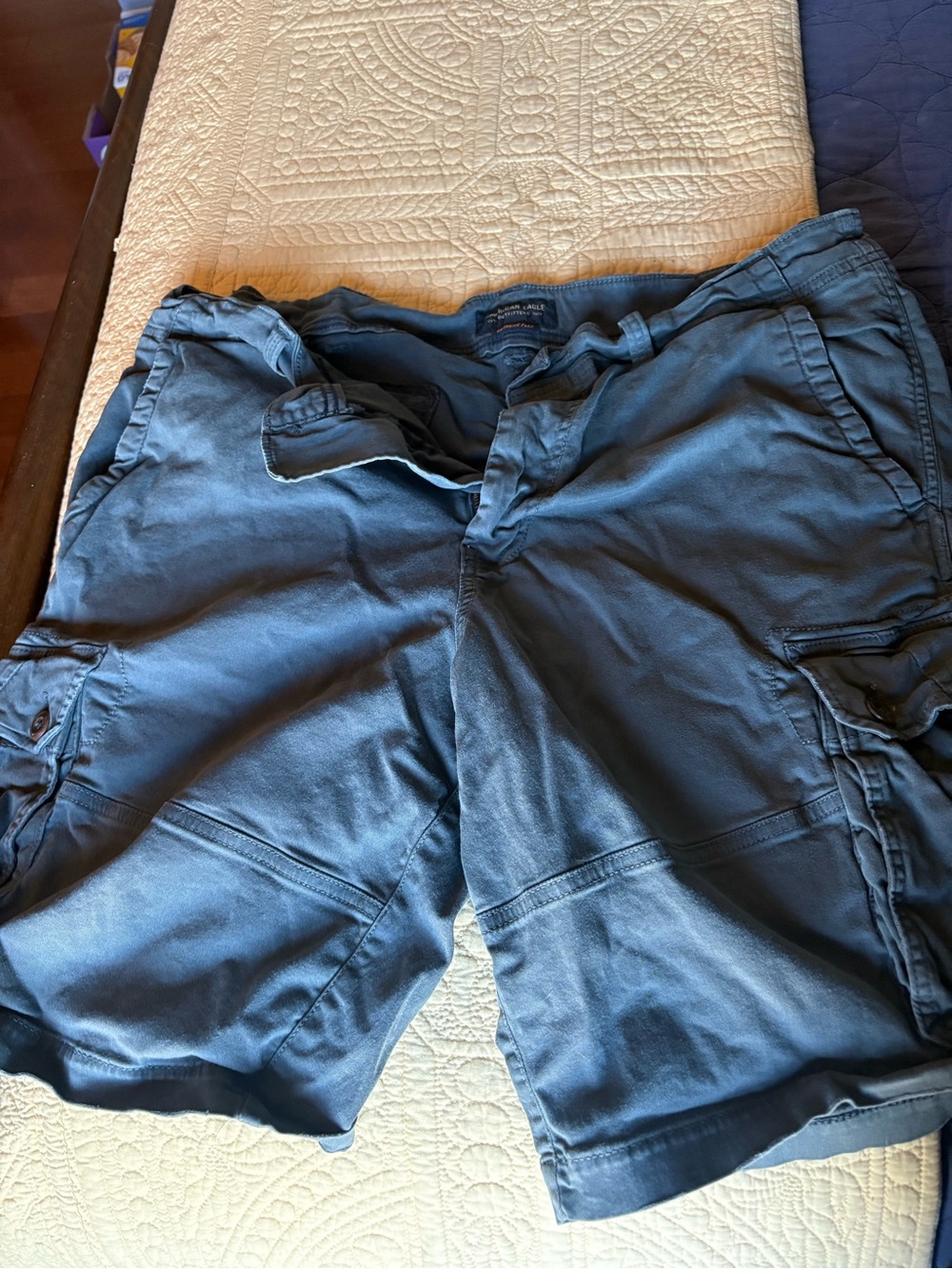 American Eagle Outfitters Men's Navy Cargo Shorts